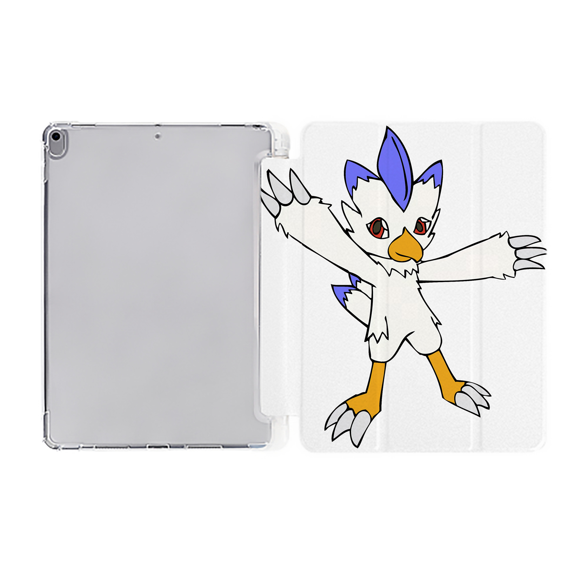 （画像用） Digimon デジタルモンスター/デジモン IPad ケース ペン収納付き 三つ折りスタンド PUレザー×シリコン 対応機種9.5/10.5/10.9インチ